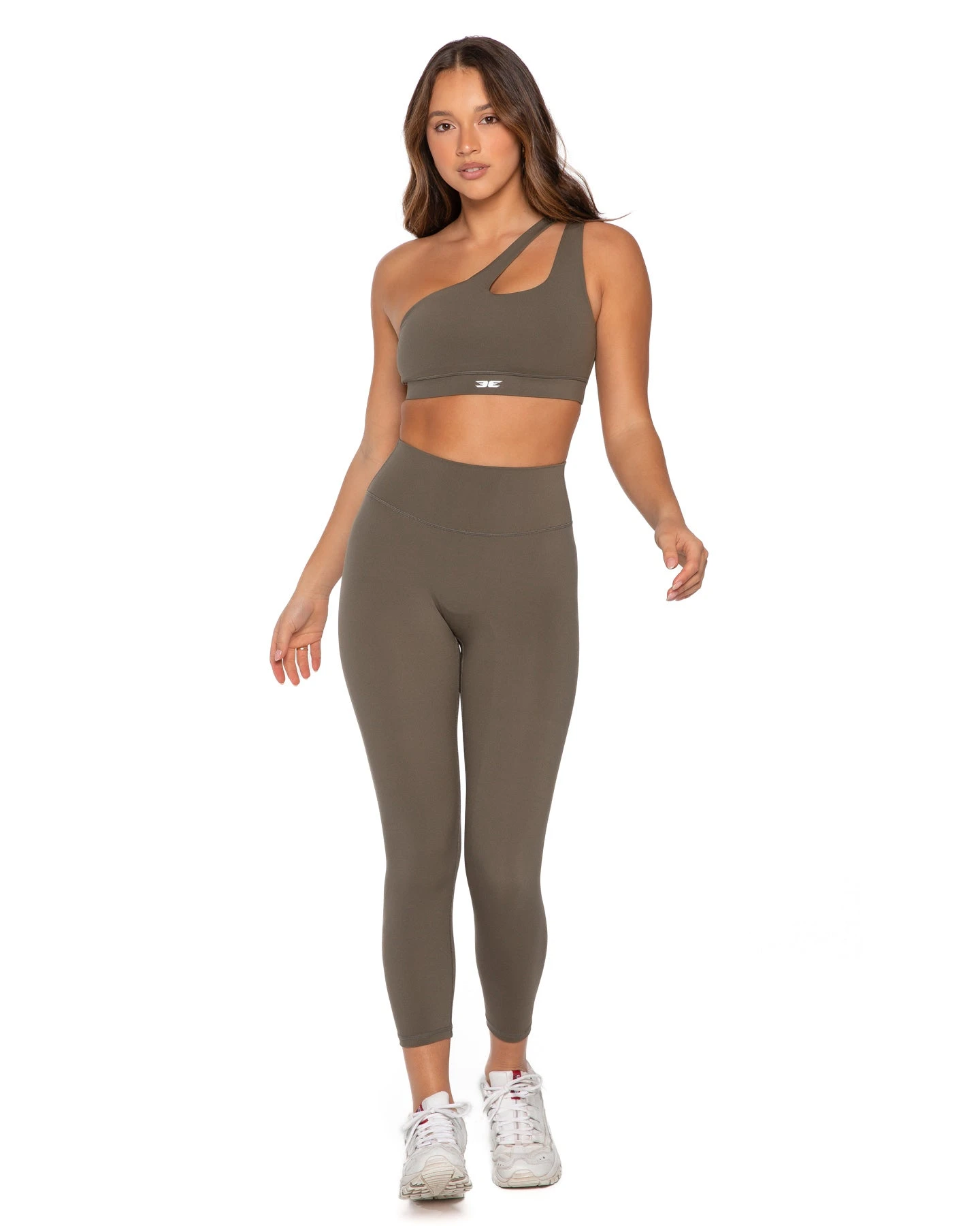 Elite Eleven Asymmetric Bra - Dusty Khaki - Image 3