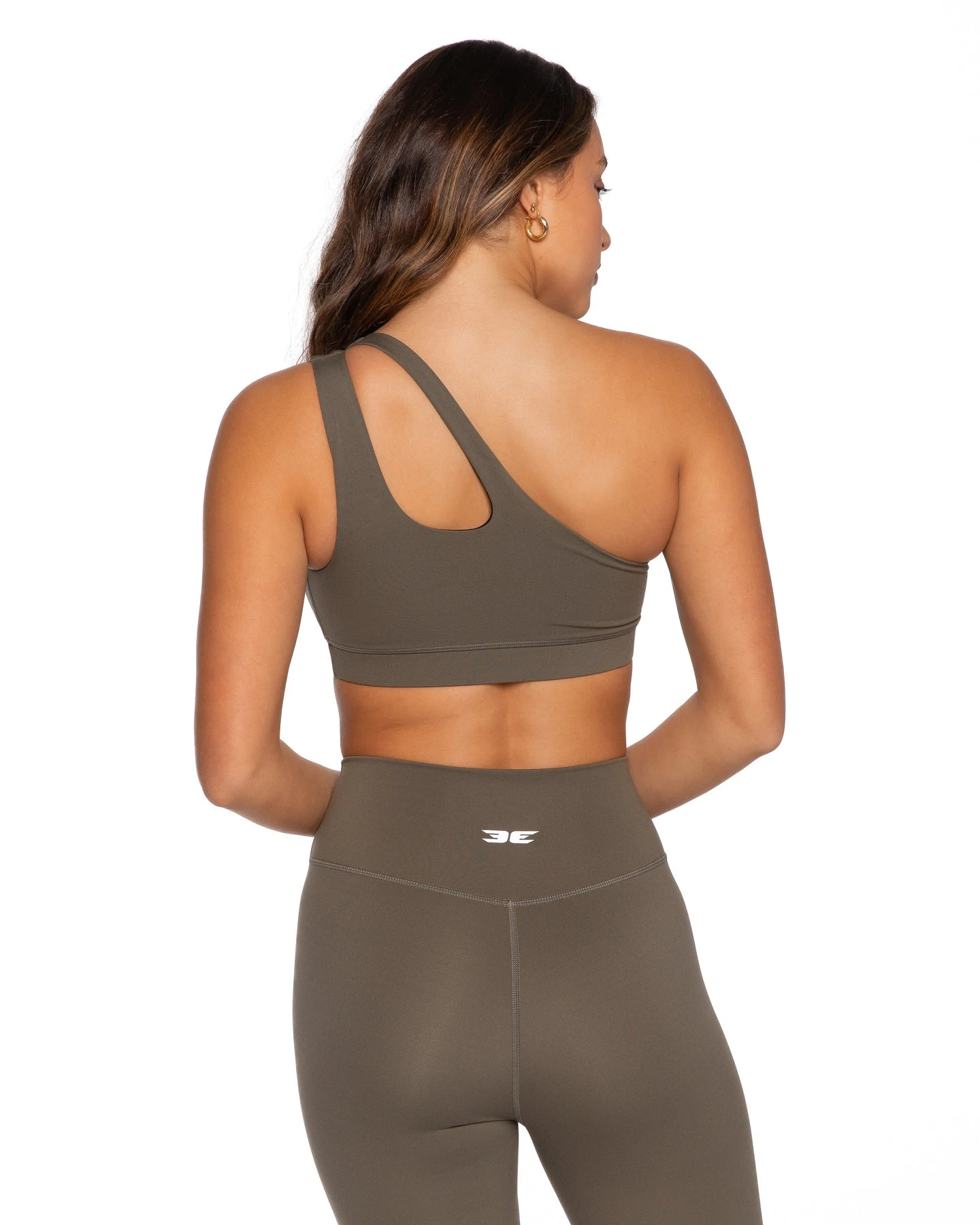 Elite Eleven Asymmetric Bra - Dusty Khaki - Image 2
