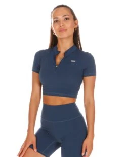 Elite Eleven Aura Zip Tee - Navy