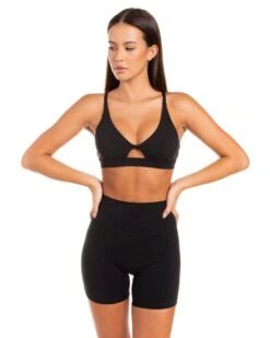 Elite Eleven Micro Twist Bra - Black