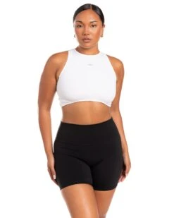 Elite Eleven Aura Curve Tank - White