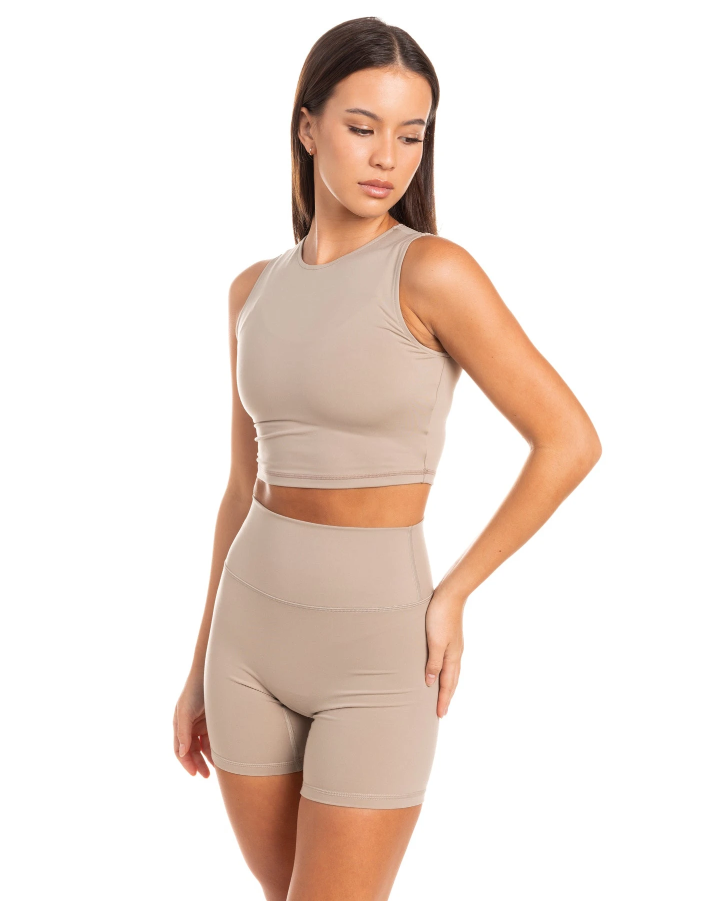 Elite Eleven Aura Boxy Tank - Vintage Khaki - Image 4