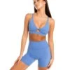 Elite Eleven Micro Twist Bra - Powder Blue