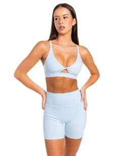 Elite Eleven Micro Twist Bra - Sky Blue