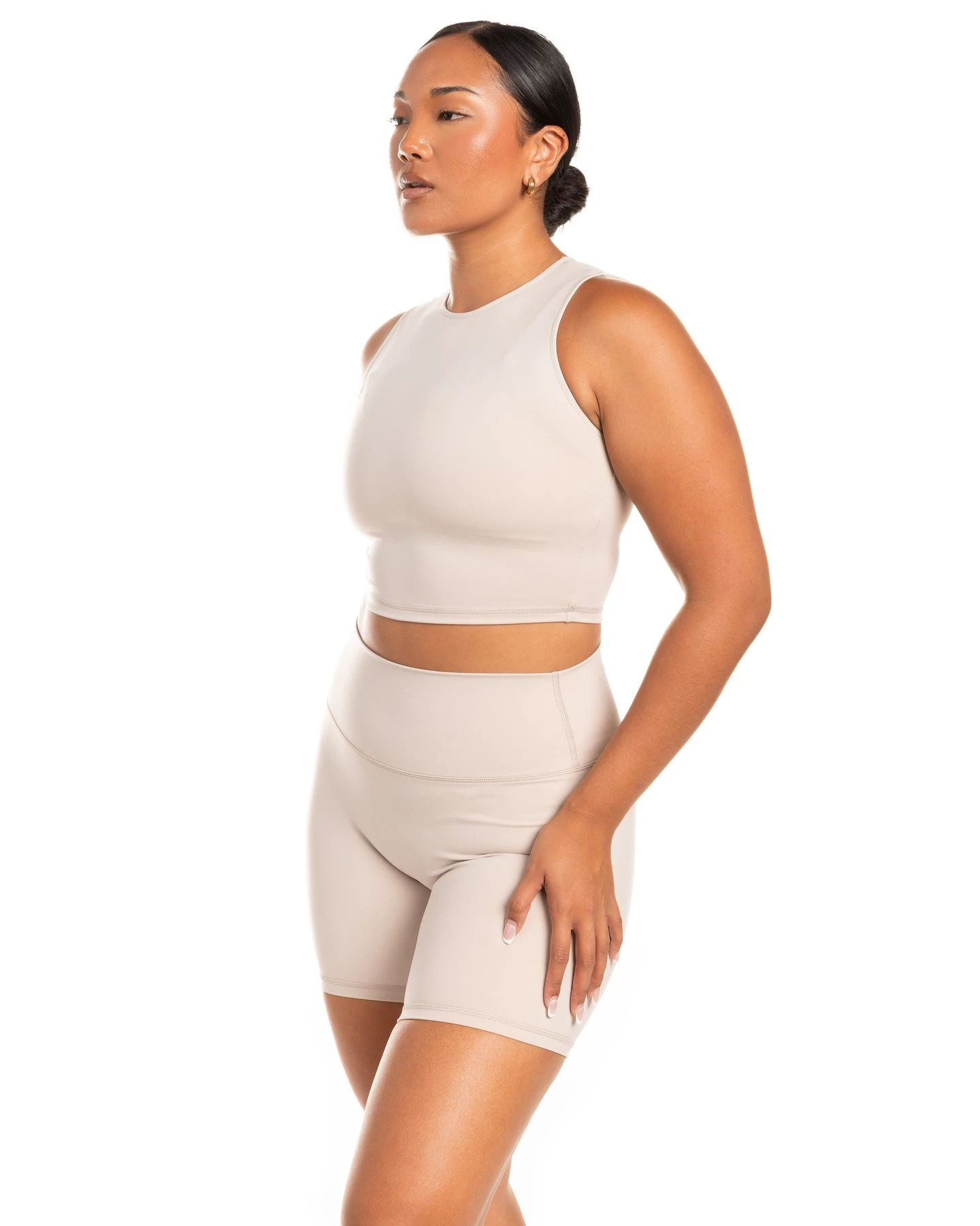 Elite Eleven Aura Boxy Tank - Oat Latte - Image 4