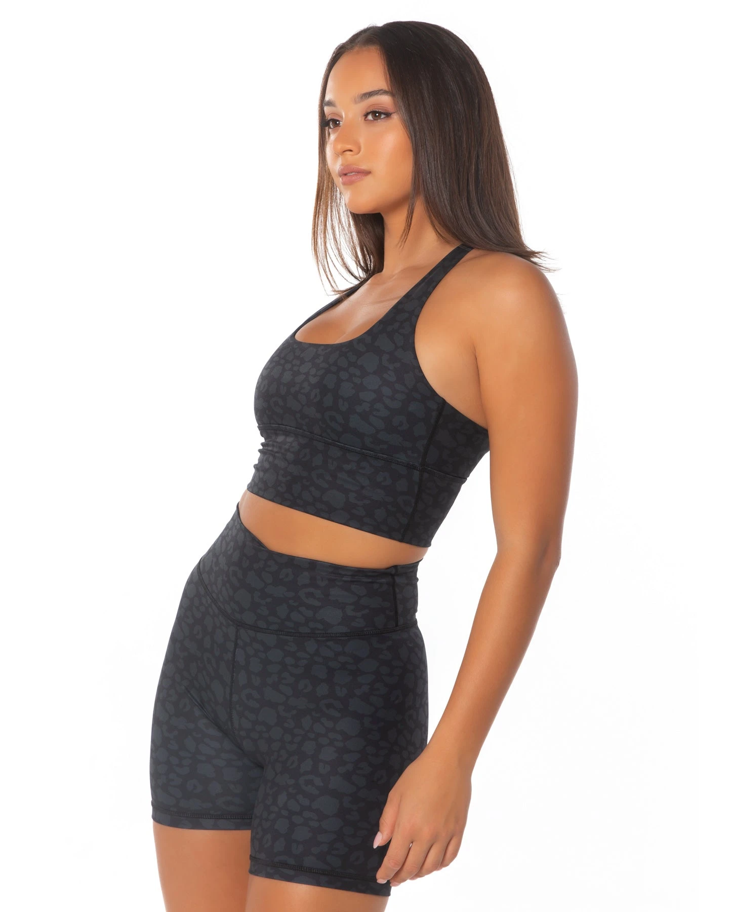 Elite Eleven EE Square Neck Bra - Black Leopard - Image 3