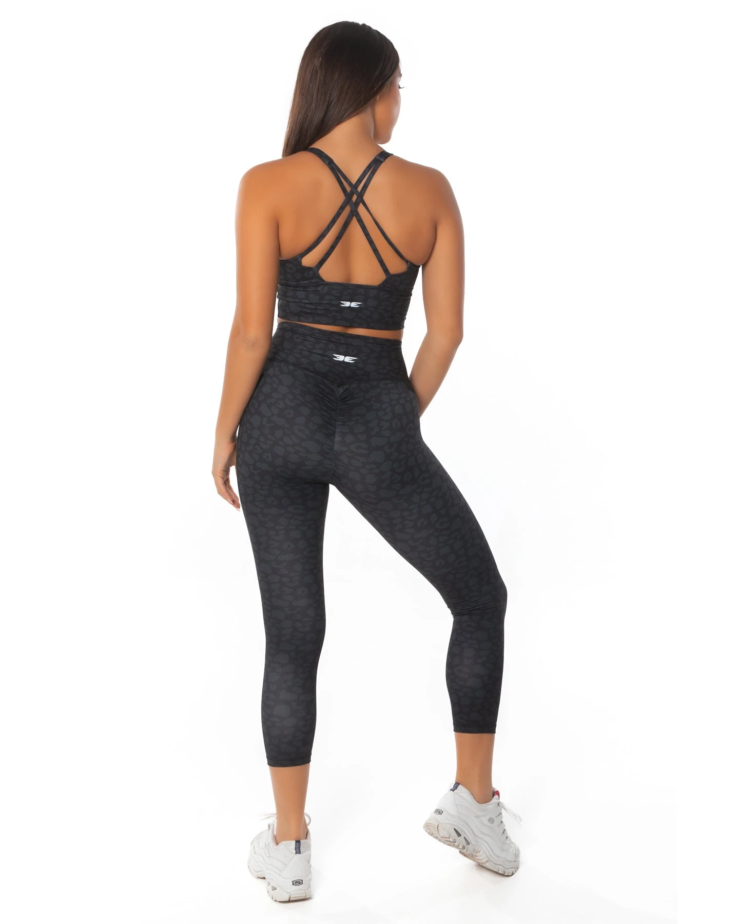 Elite Eleven 7/8 Scrunch Tights - Black Leopard - Image 5