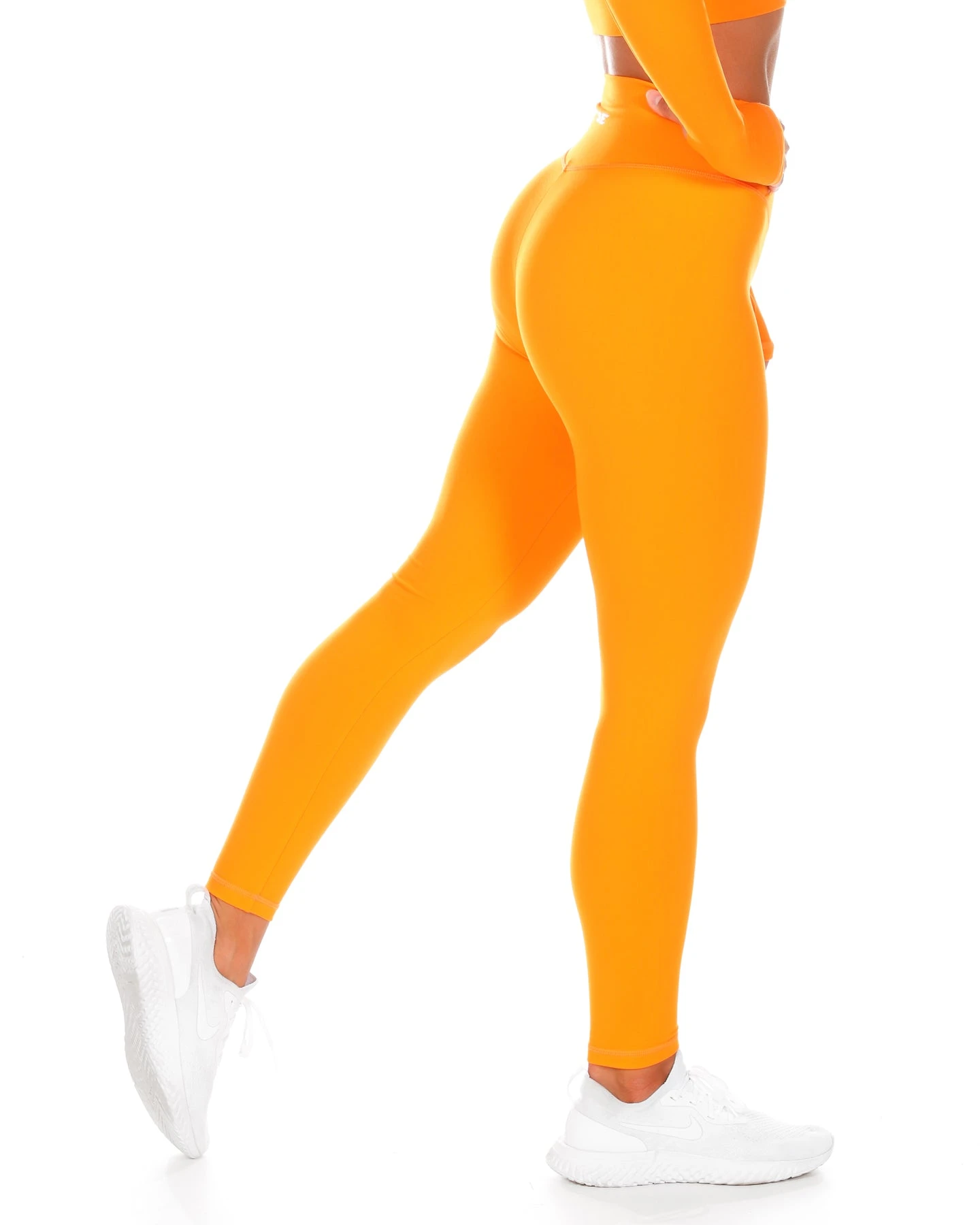 Elite Eleven Cross Over Leggings - Bright Orange - Image 3