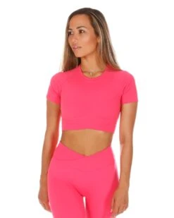 Elite Eleven Cross Over Tee - Pink