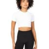 Elite Eleven Aura Crop Tee - White