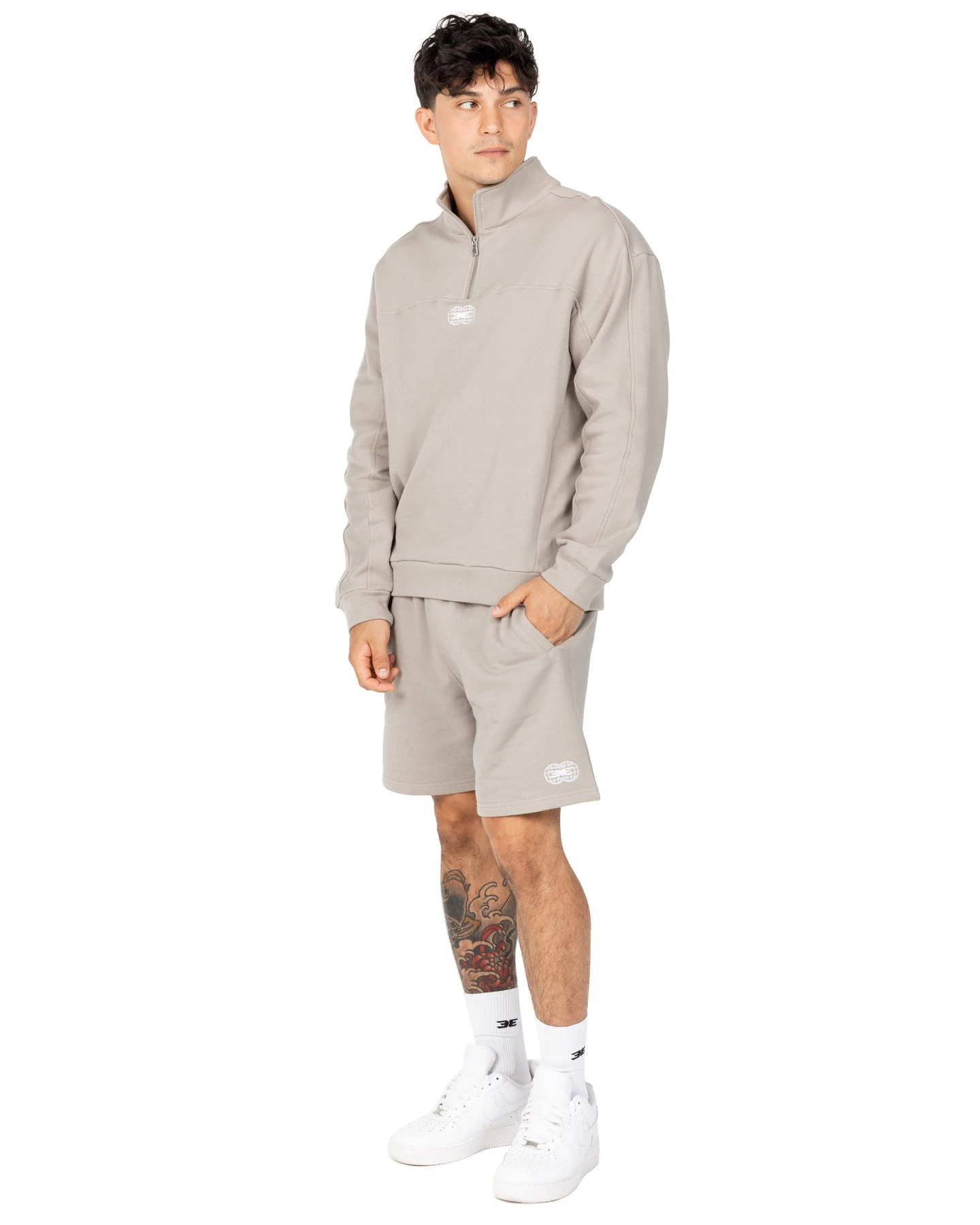 Elite Eleven Global Athletics Shorts - Vintage Khaki - Image 6