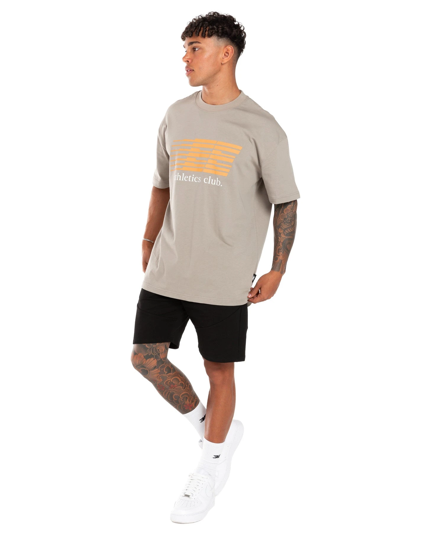 Elite Eleven Athletics Club Tee - Khaki - Image 5