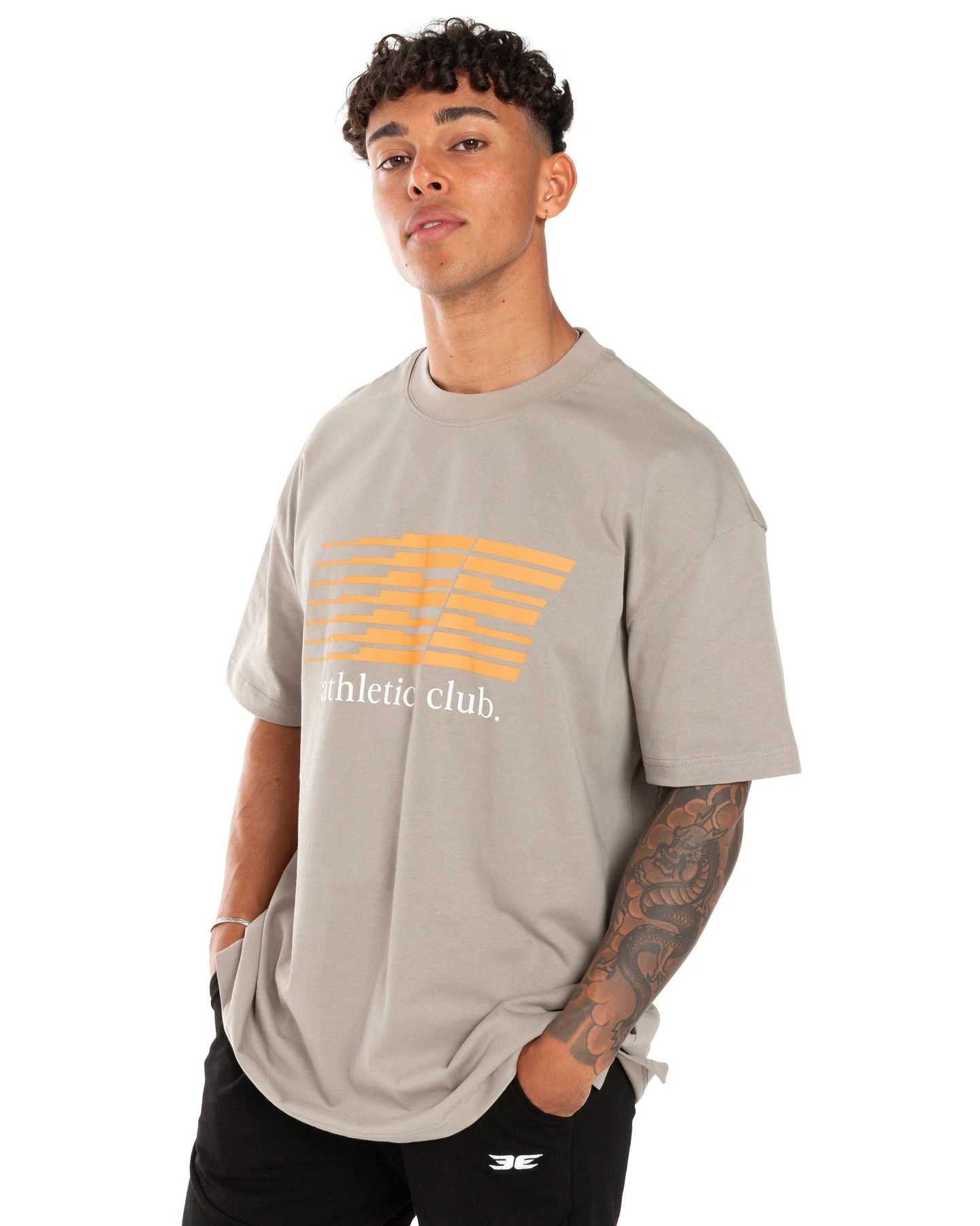 Elite Eleven Athletics Club Tee - Khaki - Image 6