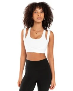 Elite Eleven Dual Strap Bra - White