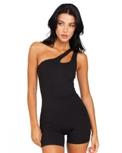 Elite Eleven Asymmetric Unitard - Black