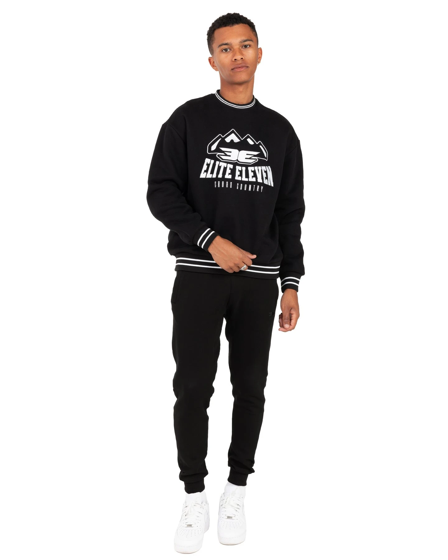 Elite Eleven Cross Country Crewneck - Black - Image 5