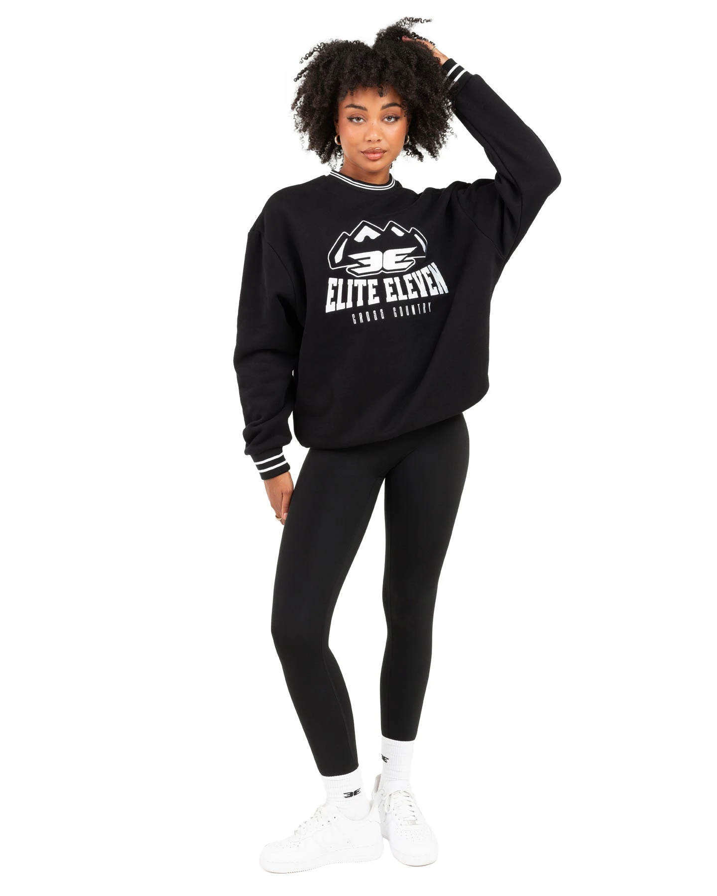 Elite Eleven Cross Country Crewneck - Black - Image 4