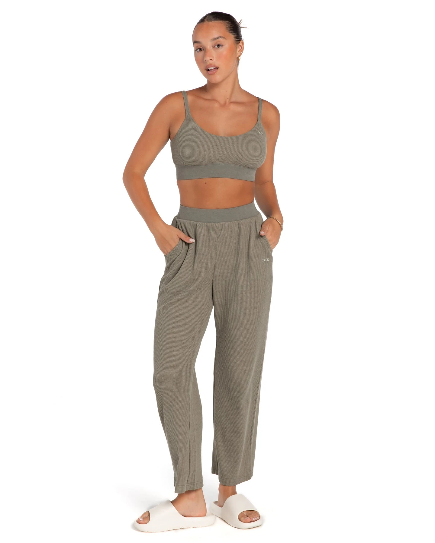 Elite Eleven Waffle Pants - Sage - Image 2