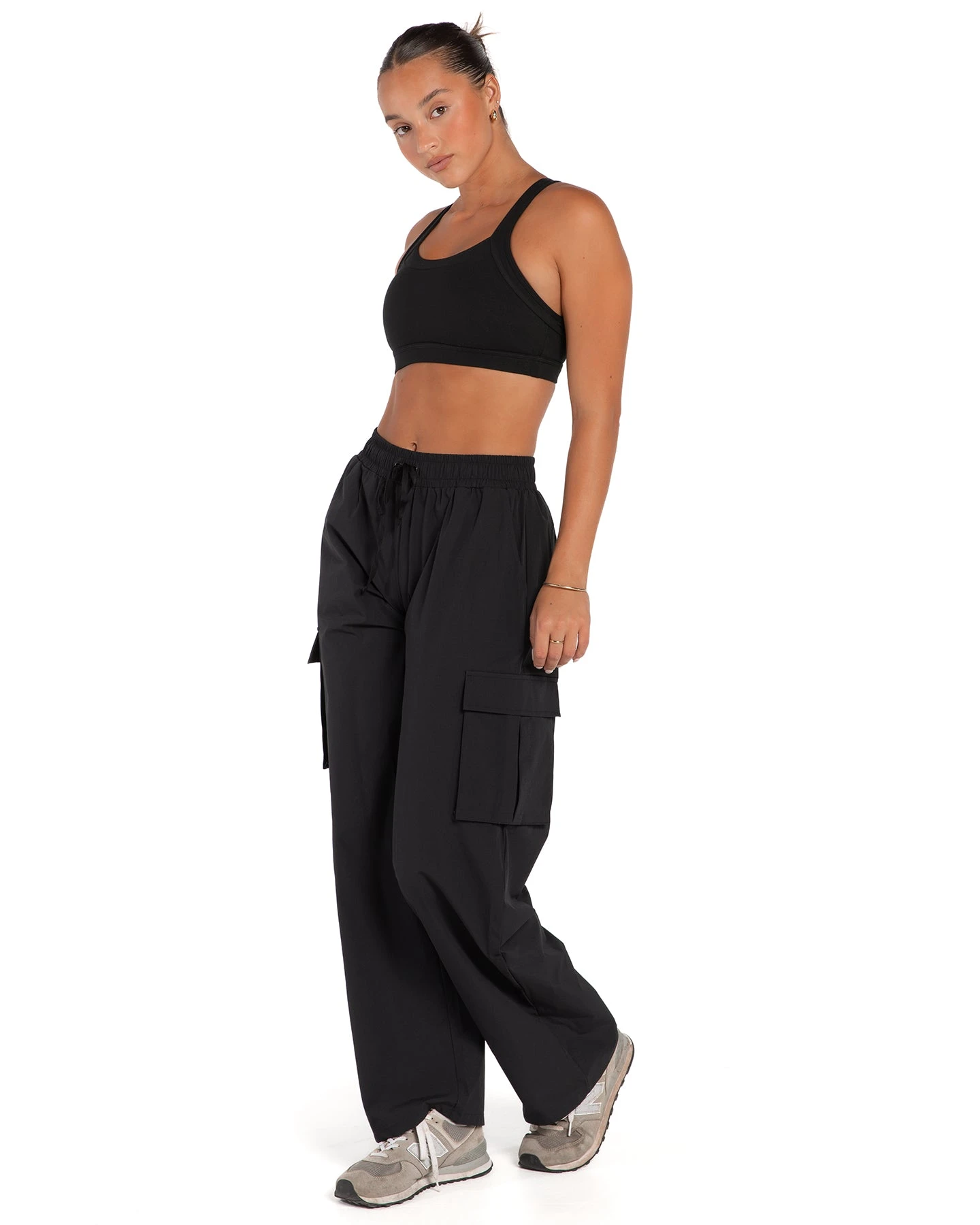 Elite Eleven Oversized Cargo Pants - Black - Image 3