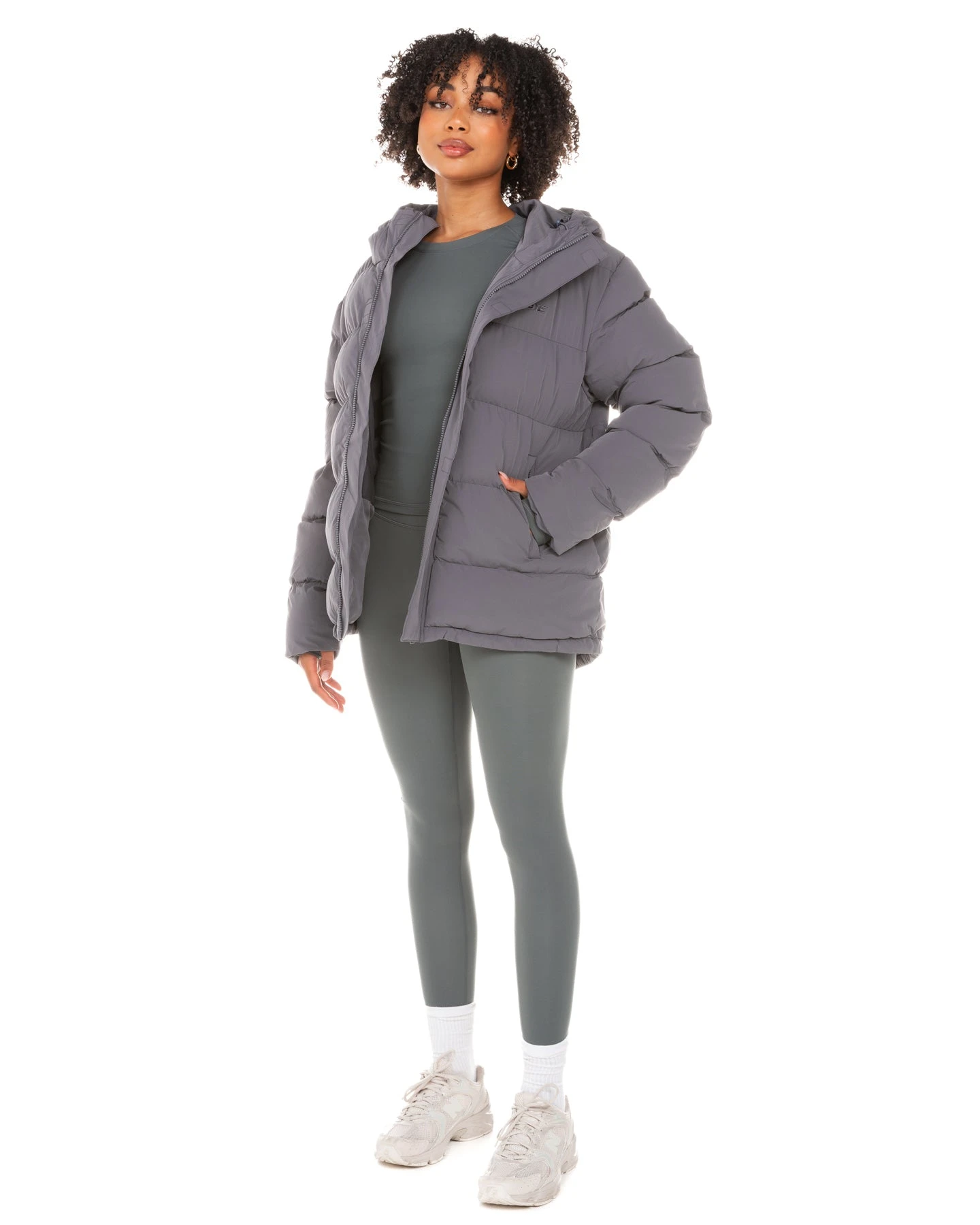 Elite Eleven Unisex Puffer Jacket - Grey - Image 4