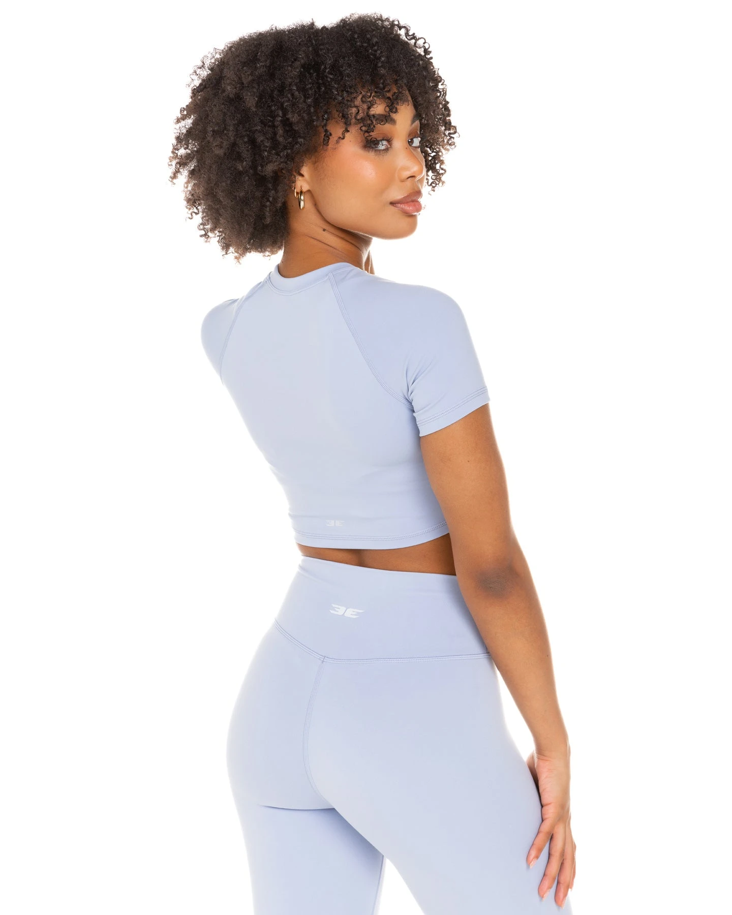 Elite Eleven Aura Crop Tee - Blue Blizzard - Image 3