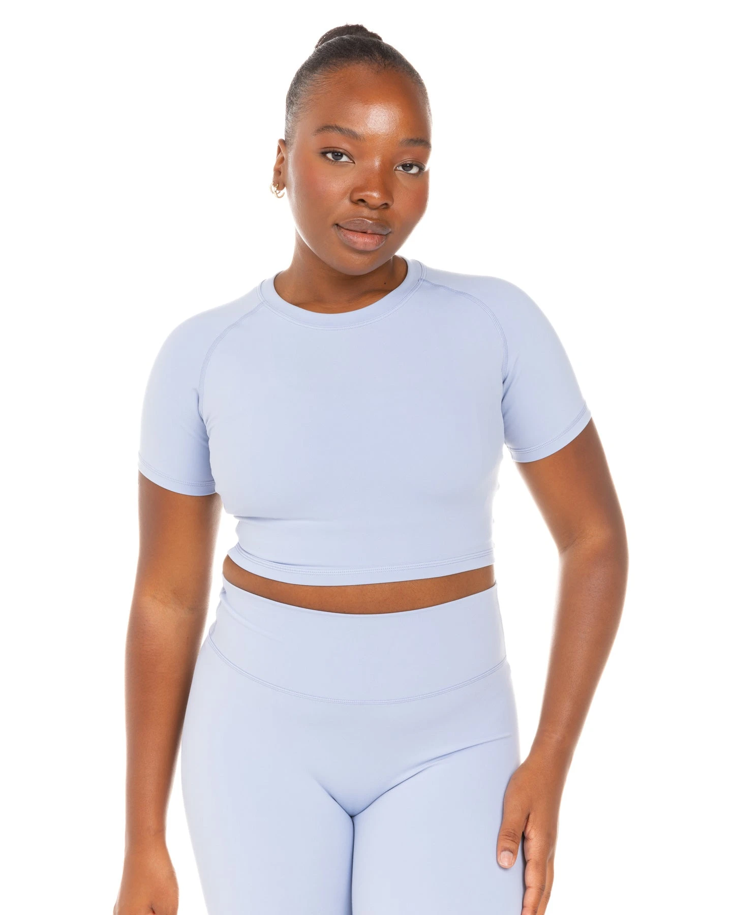 Elite Eleven Aura Crop Tee - Blue Blizzard - Image 4