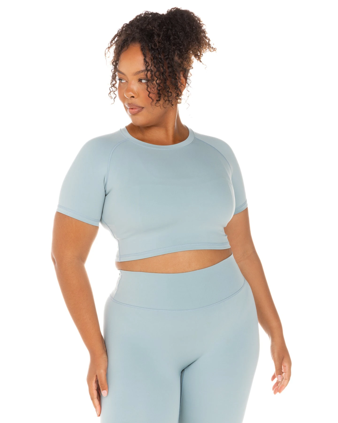 Elite Eleven Aura Crop Tee - Sea Foam - Image 6