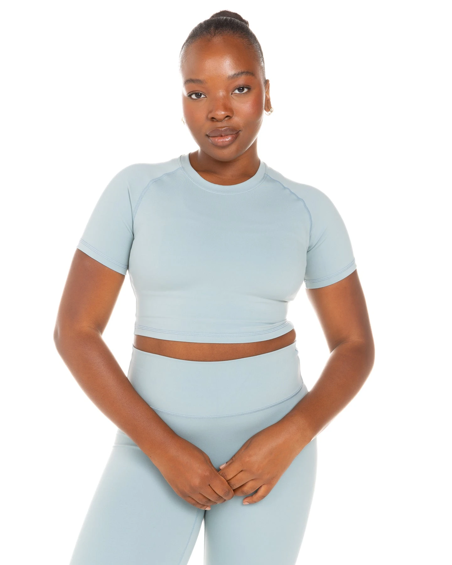 Elite Eleven Aura Crop Tee - Sea Foam - Image 4
