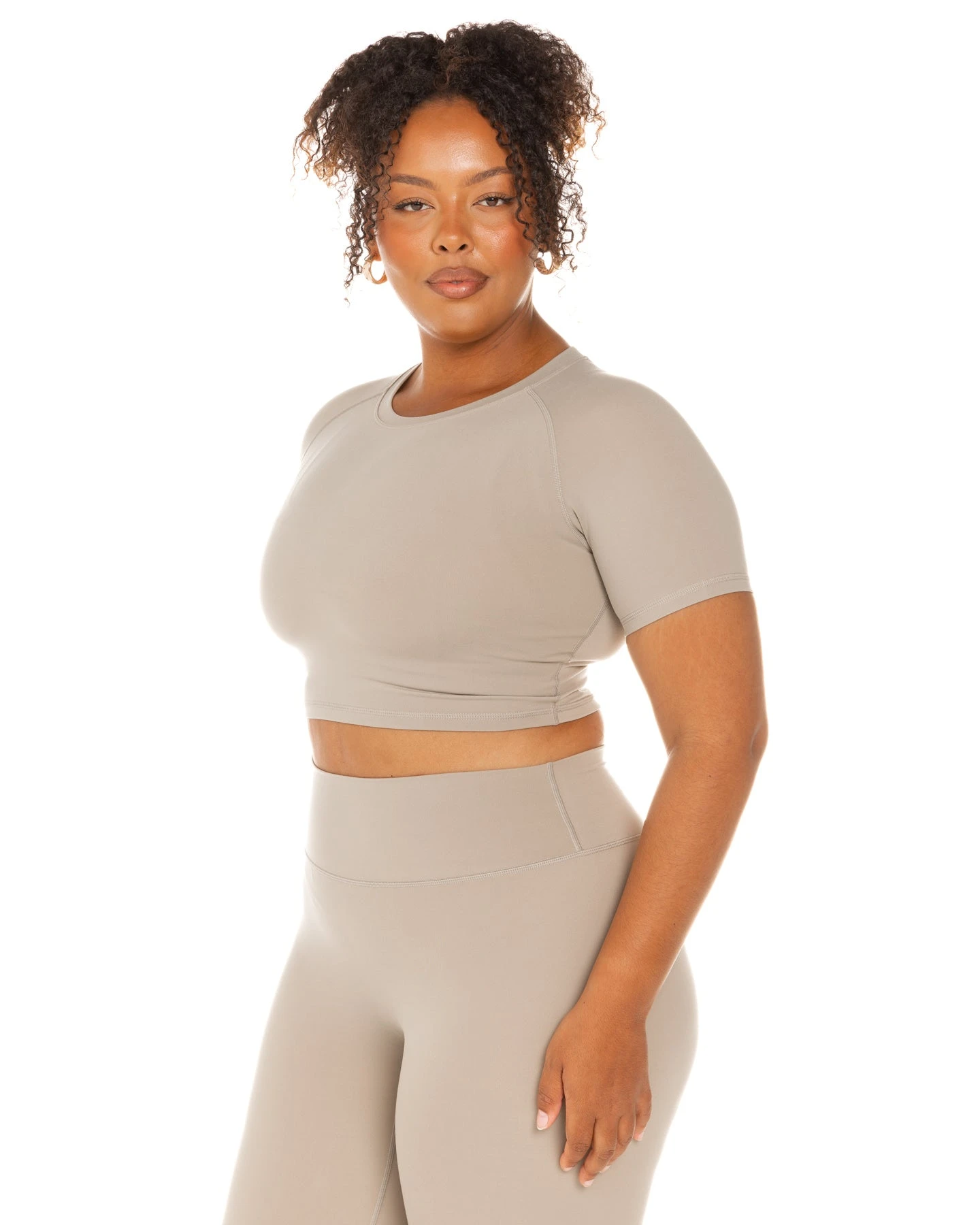 Elite Eleven Aura Crop Tee - Vintage Khaki - Image 6