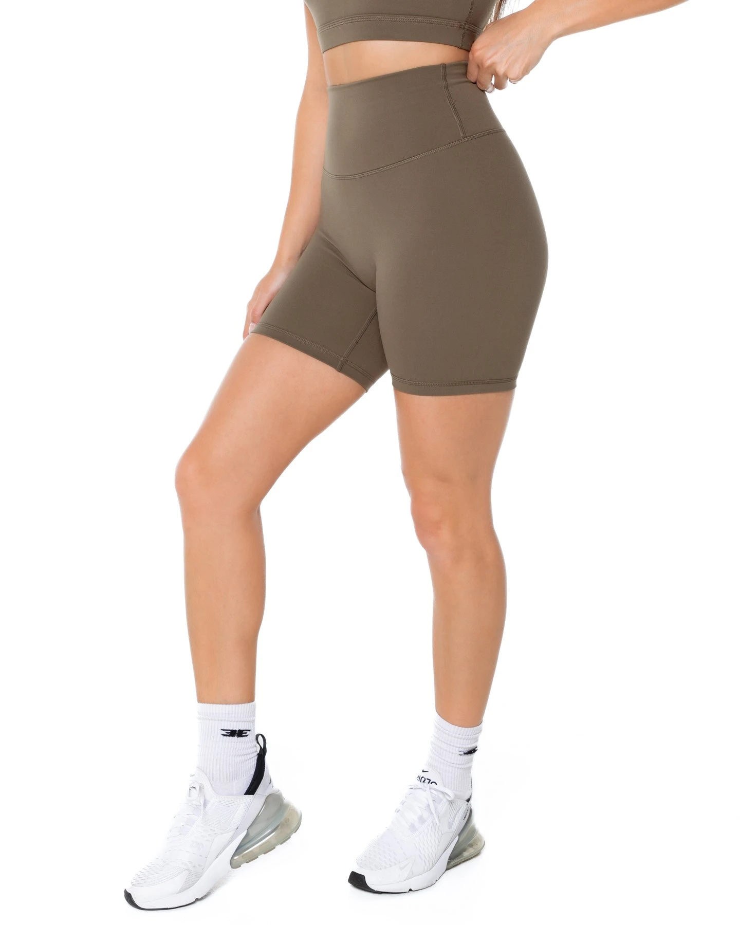 Elite Eleven Aura Scrunch Shorts - Dusty Khaki - Image 2