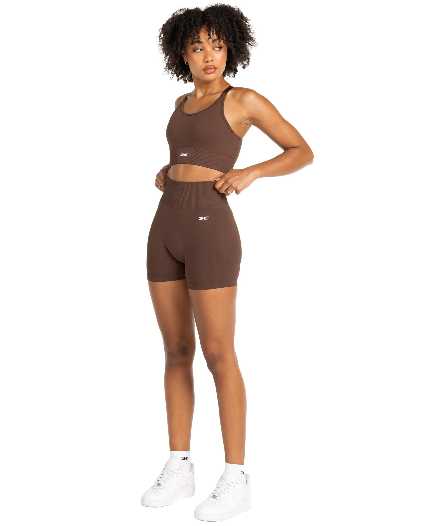 Elite Eleven Elite Seamless V2 Shorts - Chocolate (Subtle Scrunch) - Image 5