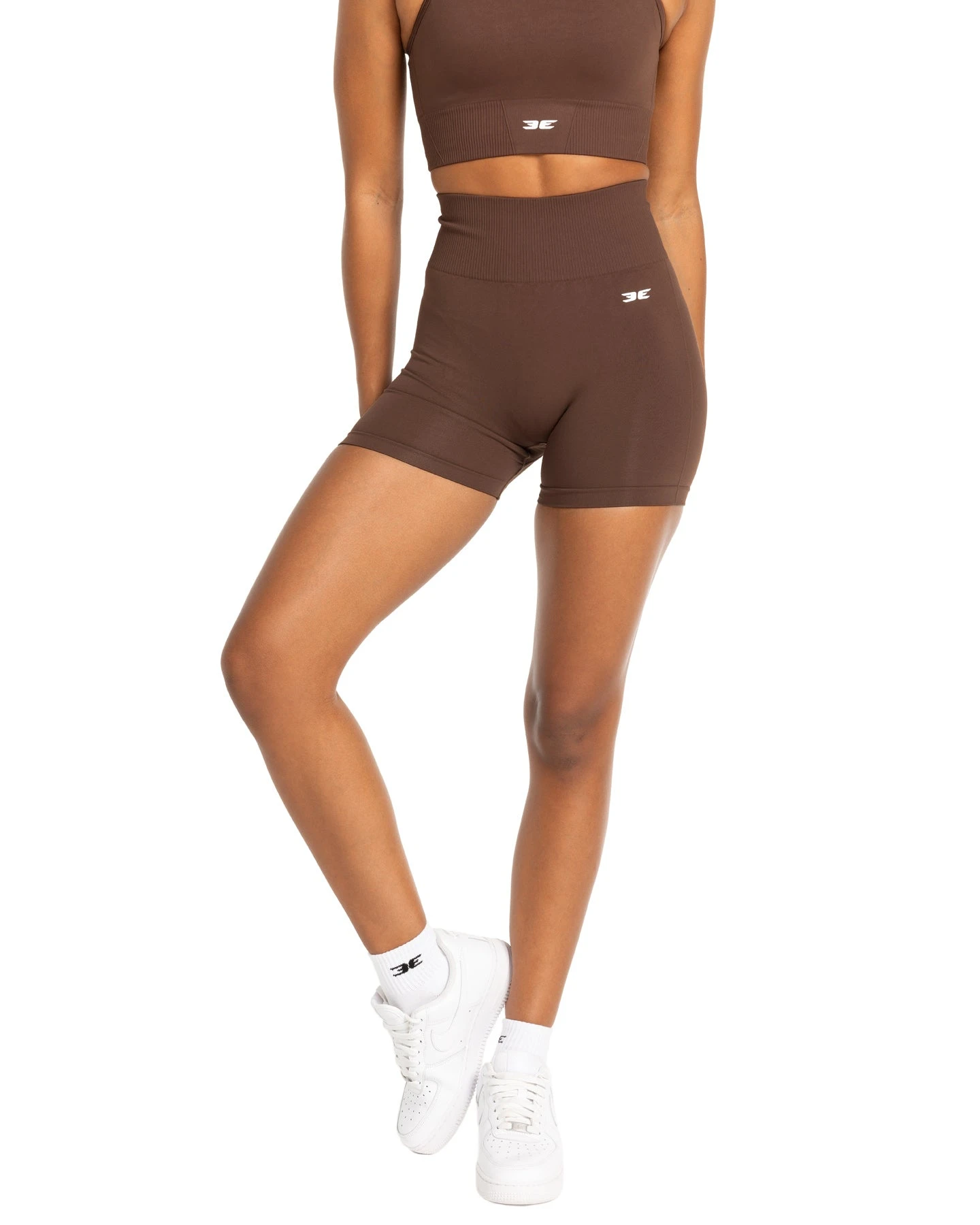 Elite Eleven Elite Seamless V2 Shorts - Chocolate (Subtle Scrunch)
