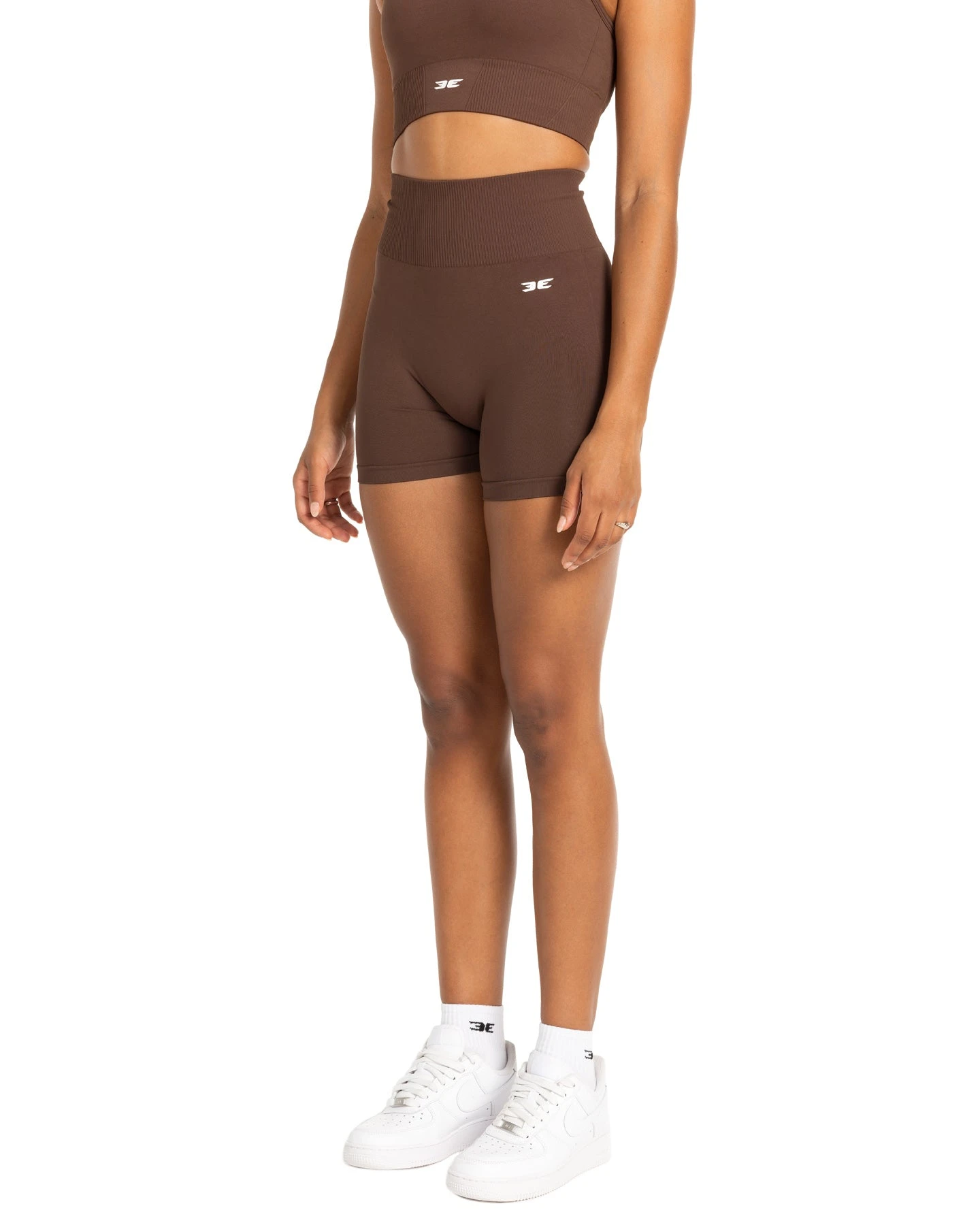 Elite Eleven Elite Seamless V2 Shorts - Chocolate (Subtle Scrunch) - Image 8