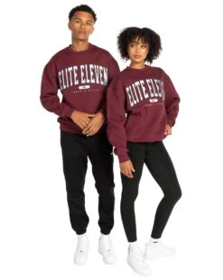 Elite Eleven Track & Field Crewneck - Burgundy