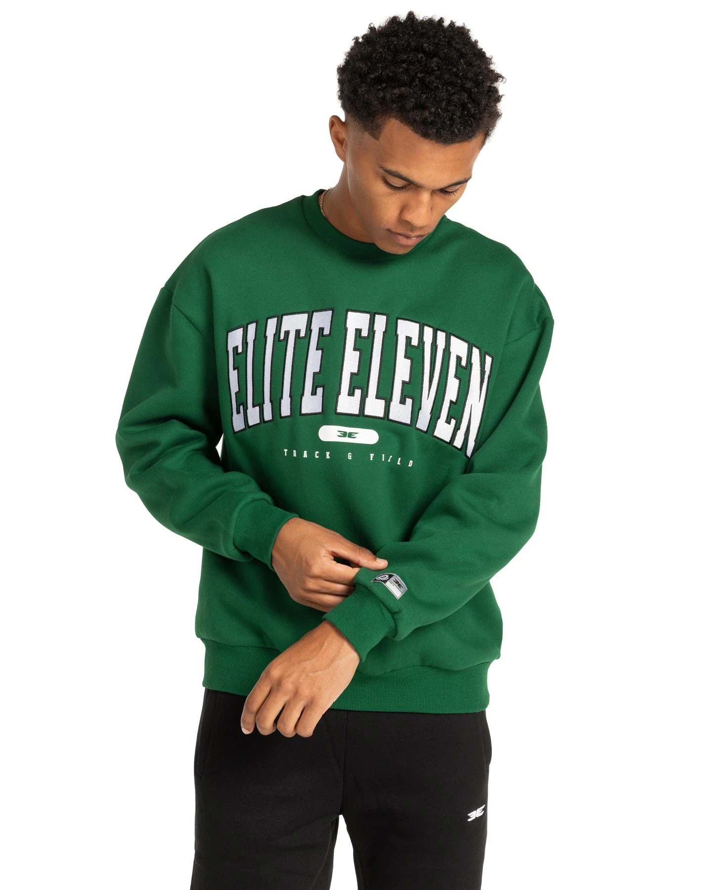 Elite Eleven Track & Field Crewneck - Green - Image 3