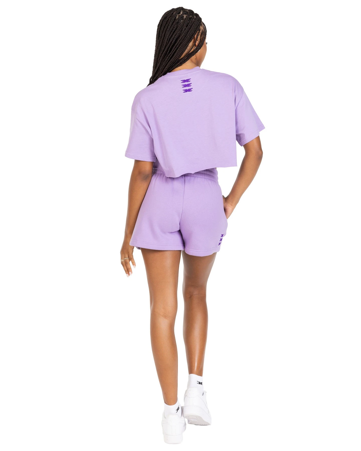 Elite Eleven Women's Cropped Registered Tee - Purple - Image 2