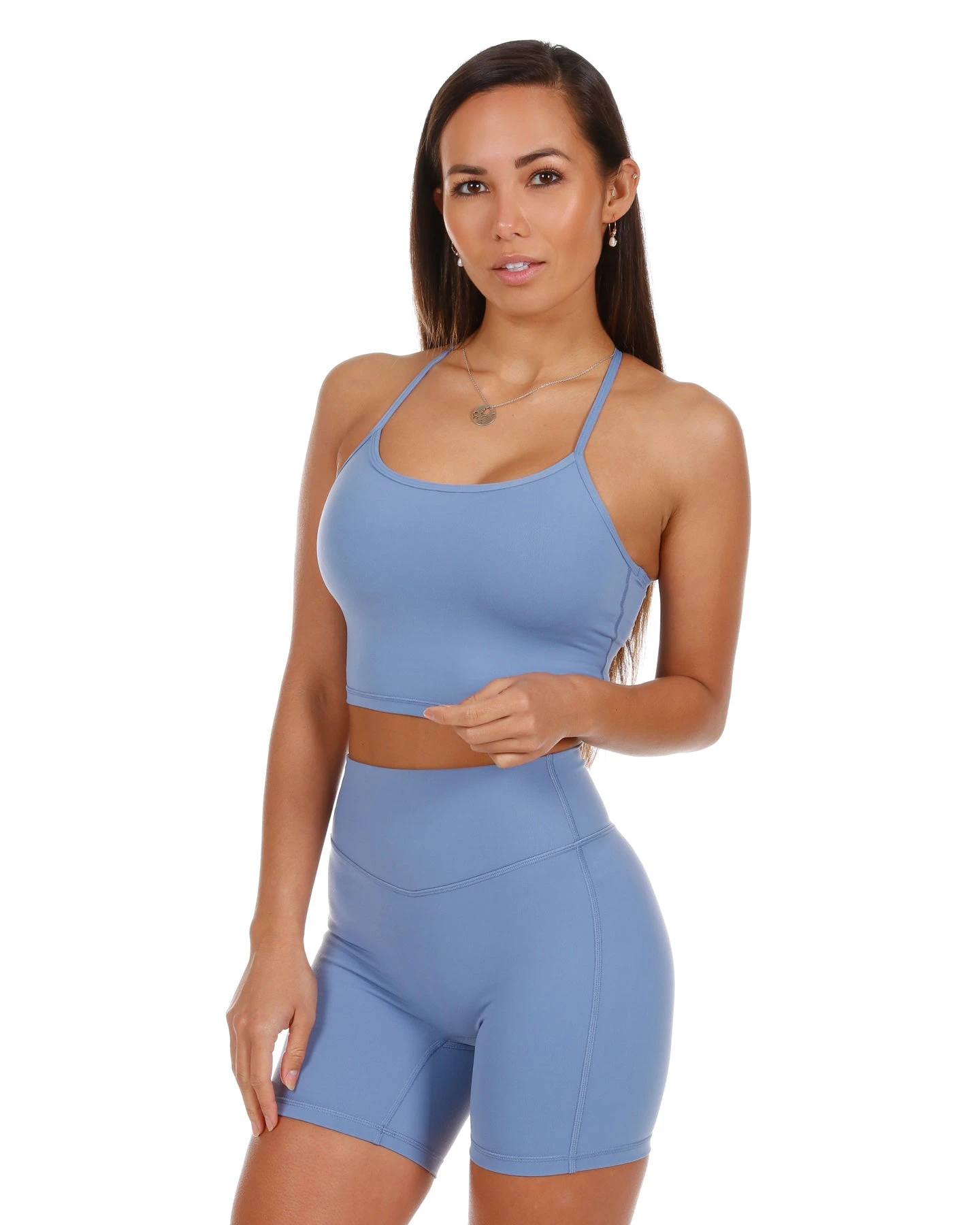 Elite Eleven Touch Cropped Tank - Blue