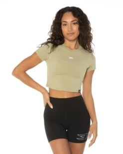 Elite Eleven Elite Crop Tee - Sage