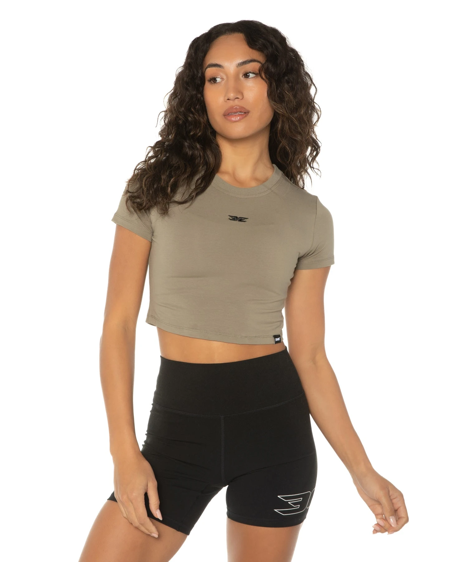 Elite Eleven Elite Crop Tee - Khaki - Image 3