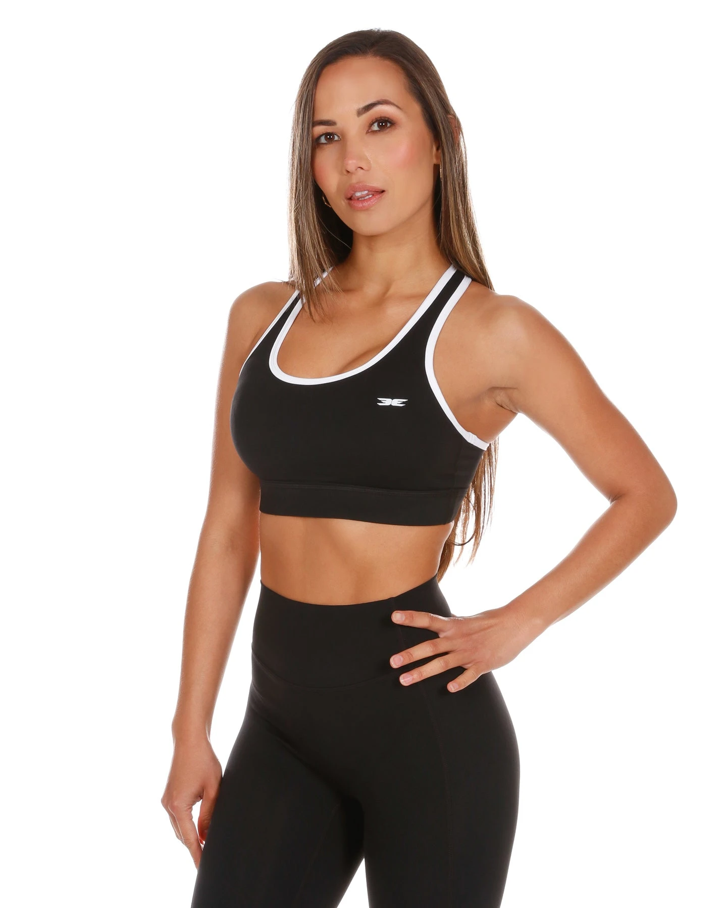 Elite Eleven Essential Sports Bra - Black/White - Image 3