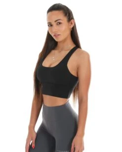 Elite Eleven EE Square Neck Bra - Black