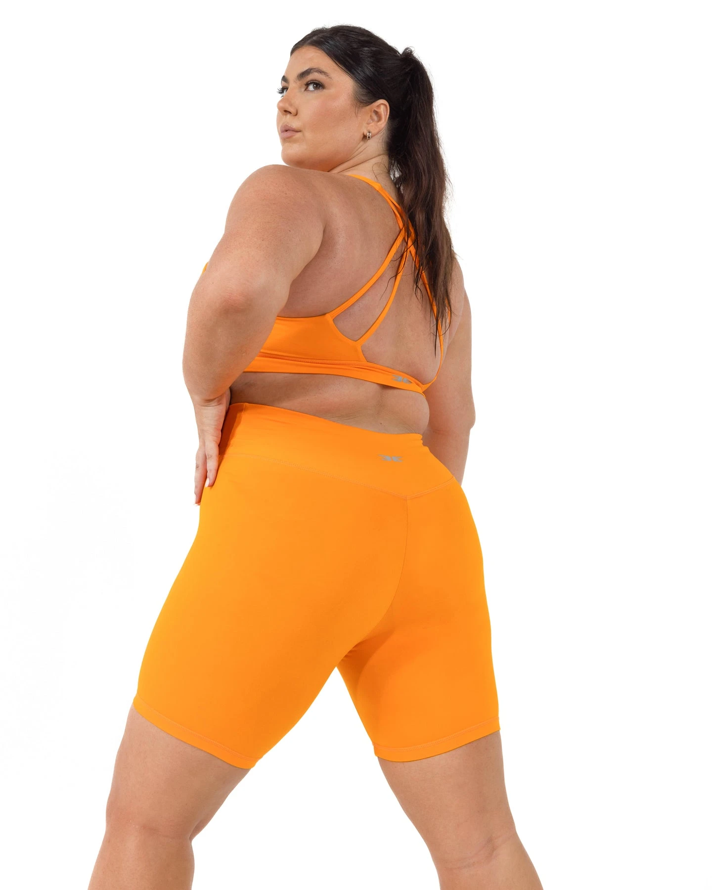 Elite Eleven Cross Over Sports Bra - Bright Orange - Image 6