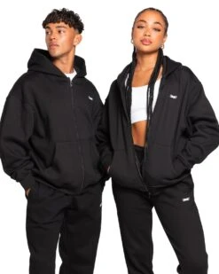 Elite Eleven Classic Zip Through - Black