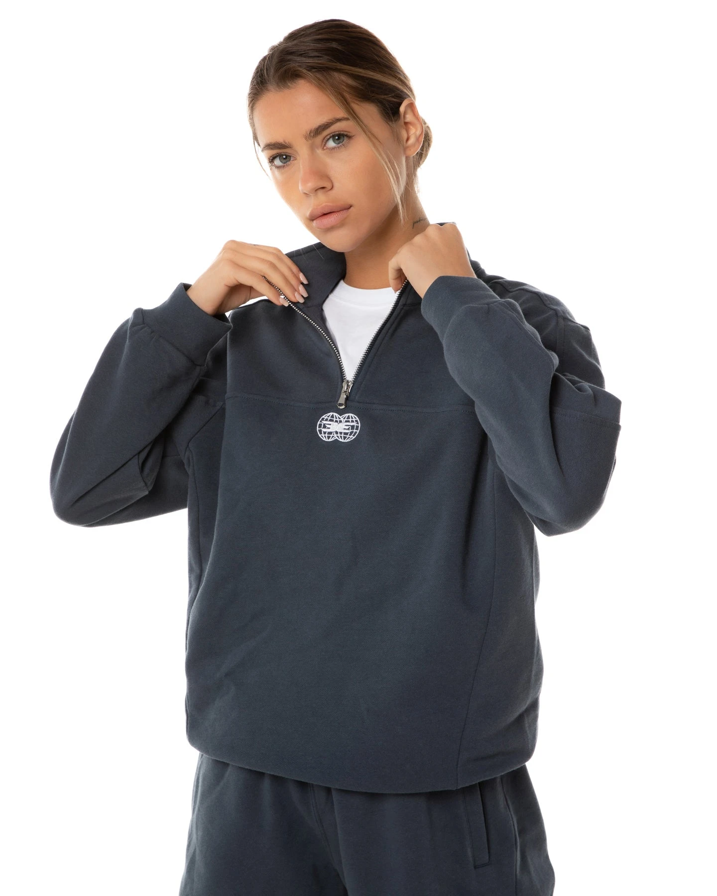 Elite Eleven Global Athletics 1/4 Zip - Navy - Image 2