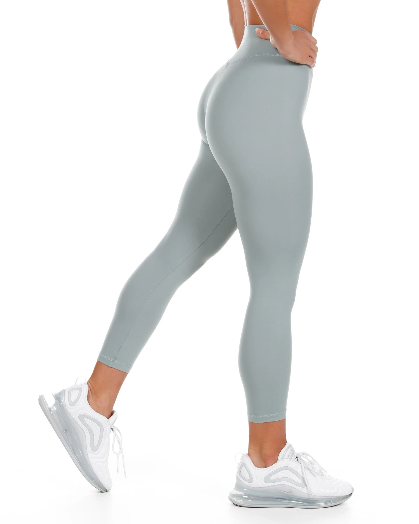 Elite Eleven 7/8 Cross Over Leggings - Pale Sage - Image 3