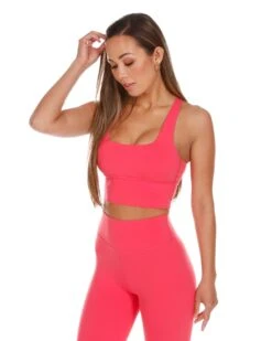 Elite Eleven EE Square Neck Bra - Sherbet