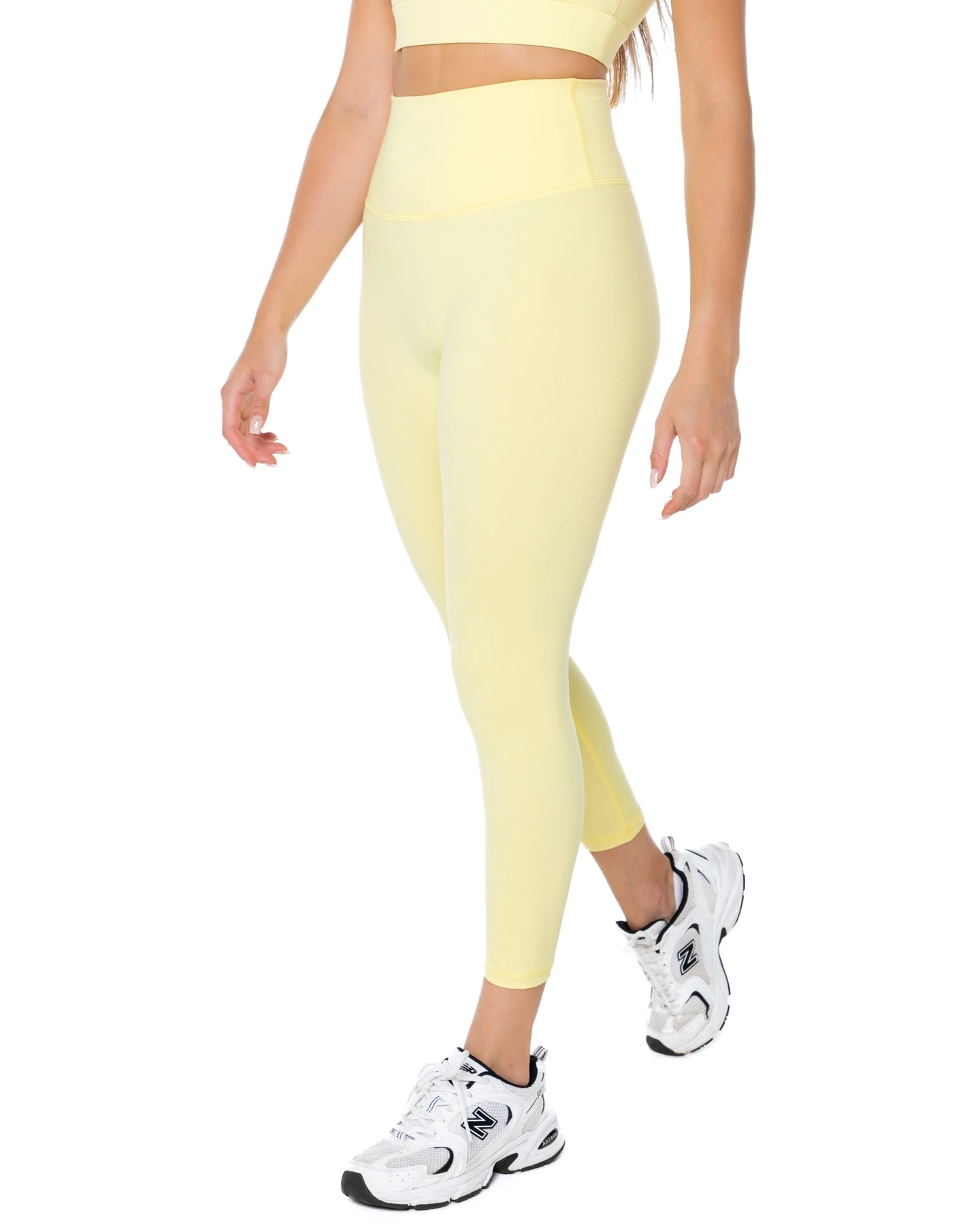 Elite Eleven 7/8 Aura Scrunch Leggings - Soft Yellow - Image 3