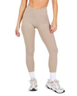 Elite Eleven Cross Over Leggings - Vintage Khaki
